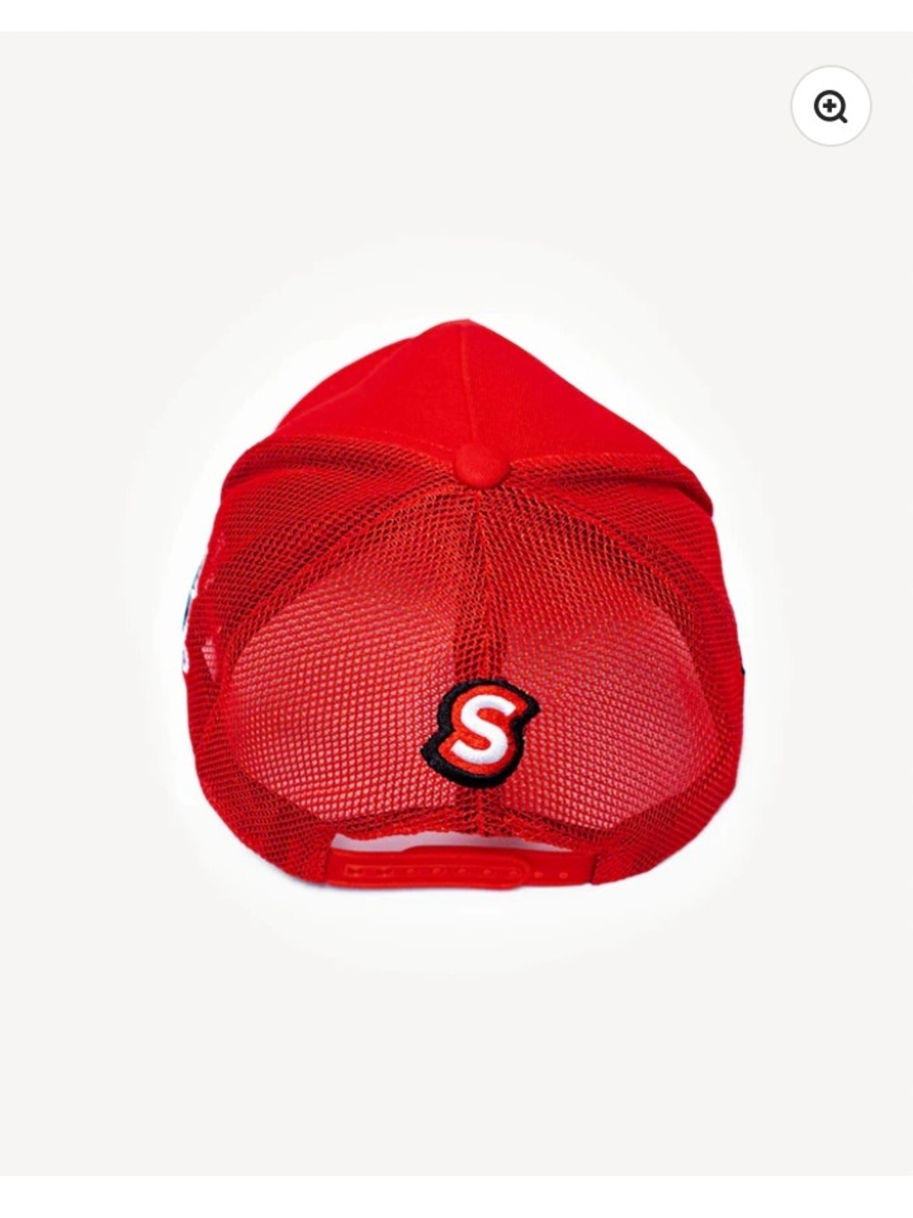 ColorSuper, Podium Snapback Race Flag Red Baseball Cap, Mesh Back, Ball Cap, OS - Picture 8 of 8